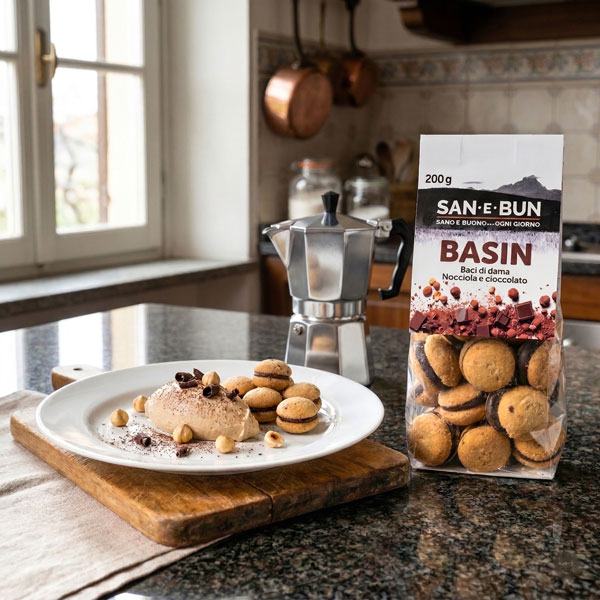 Ricetta Basin Cioccolato e Nocciola San e Bun con crema caffè