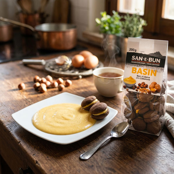 Ricetta Basin Zabaione San e Bun con caffè o tè