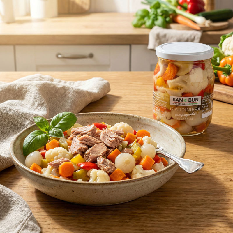 Ricetta: Giardiniera San e Bun con tonno