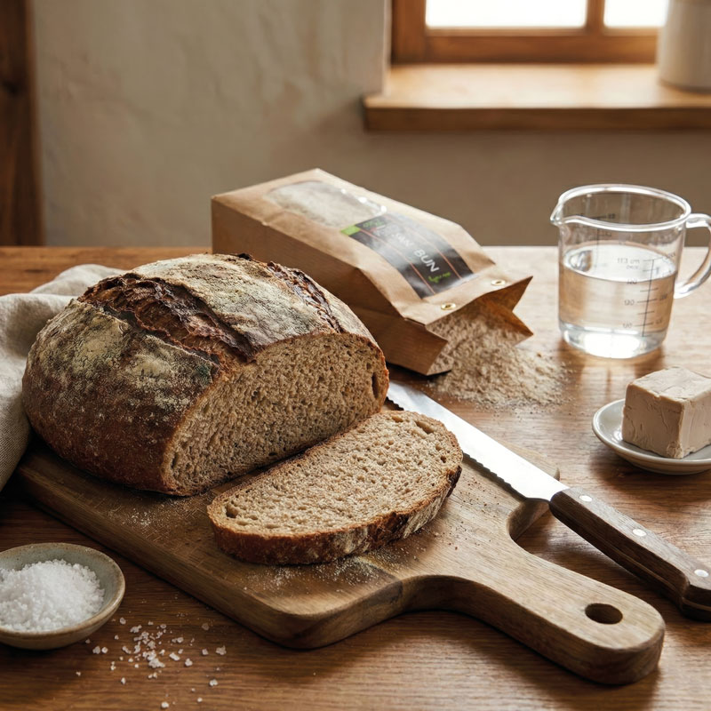 Ricetta: pane con farina integrale San e Bun