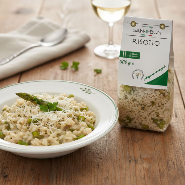 Ricetta risotto agli asparagi San e Bun