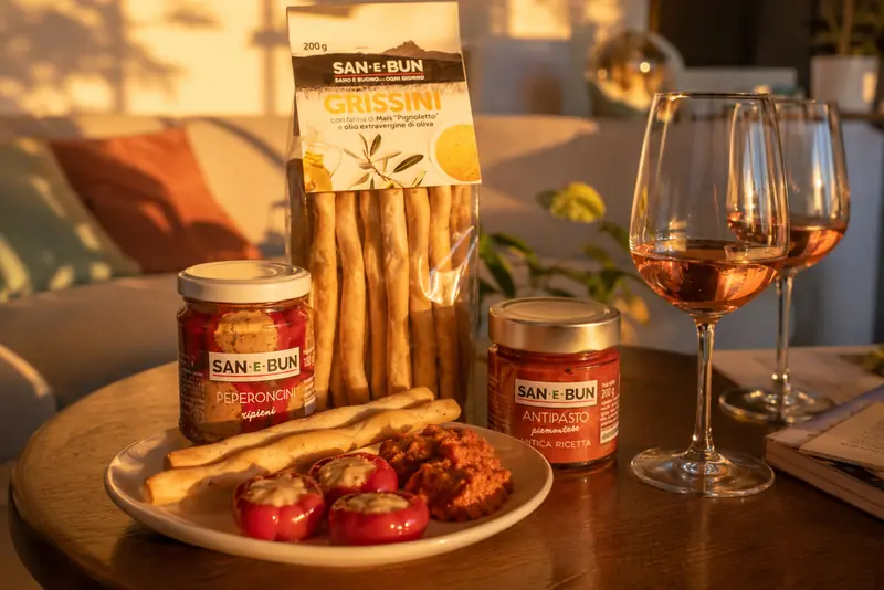 Aperitivo piemontese con prodotti San e Bun
