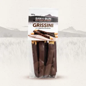 Grissini ricoperti al cioccolato fondente - San e Bun